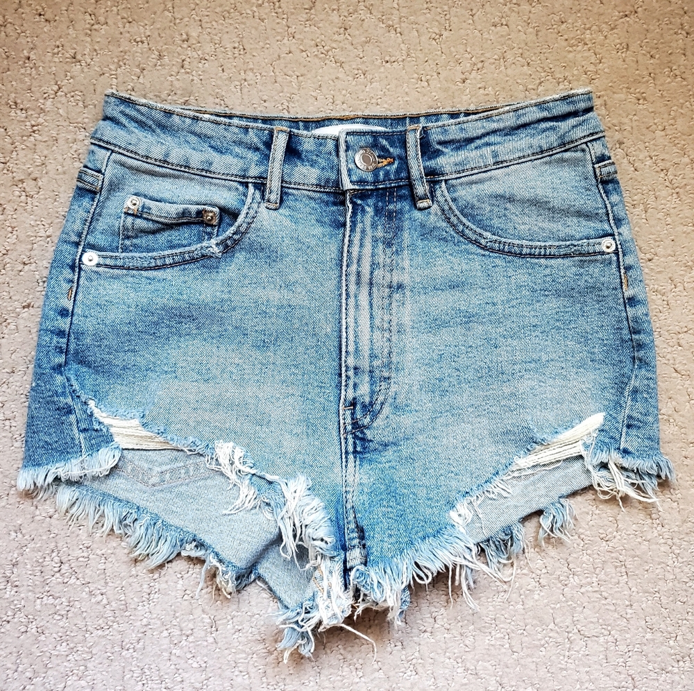 Zara Blue Denim Jean Shorts Size 4